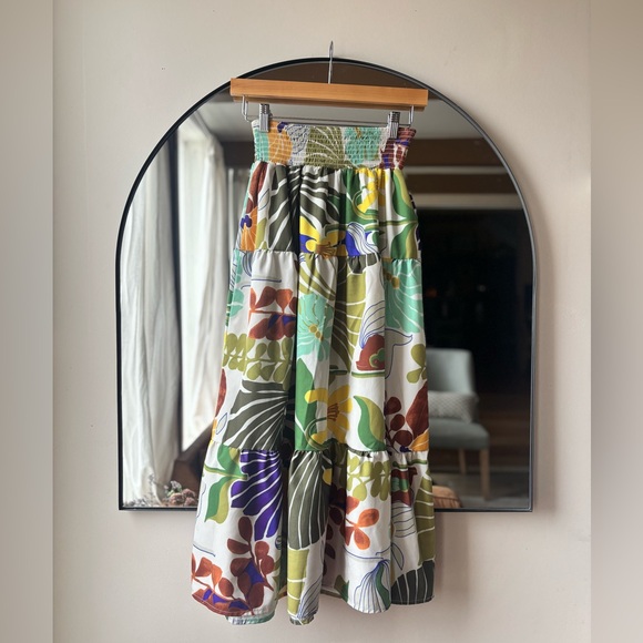 SUNDAYUP | floral tiered maxi dress | size medium - Picture 3 of 5